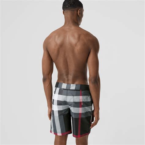 mens burberry swim shorts|burberry check swim shorts.